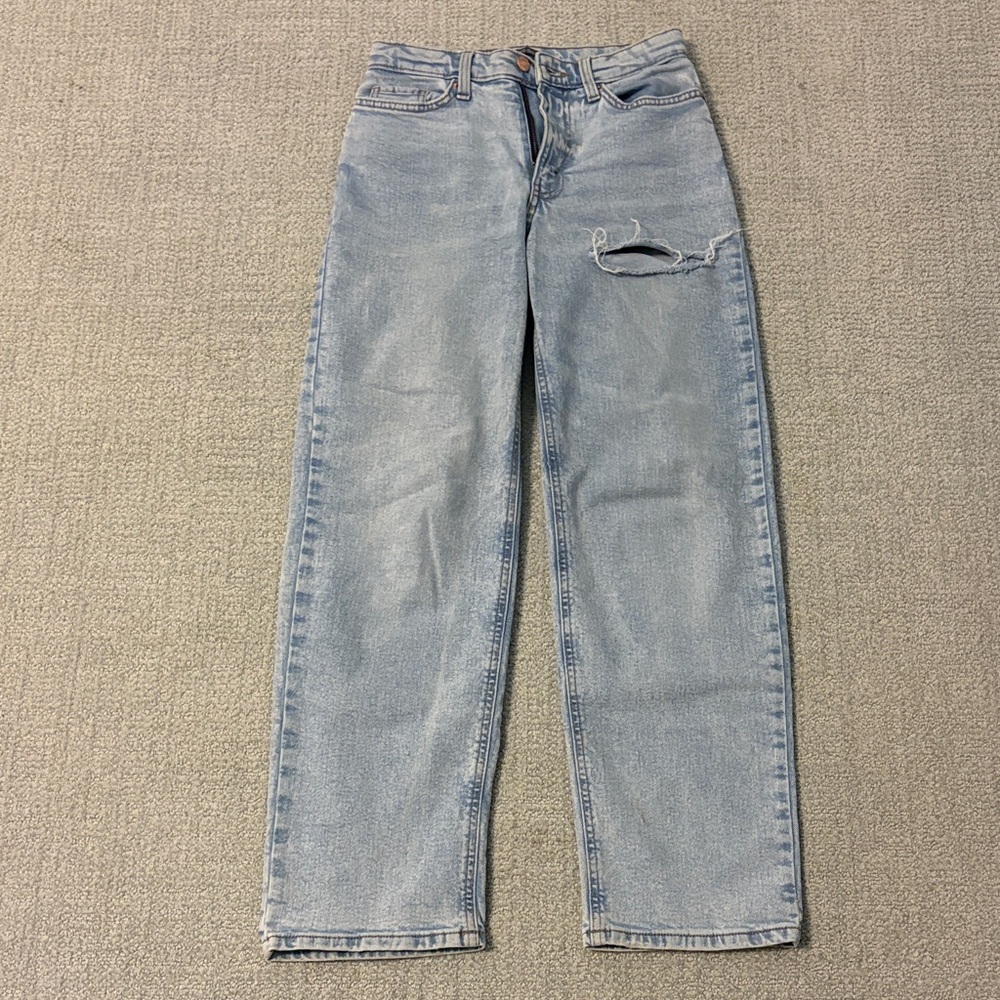 Classic Blue Distressed Women's Jeans